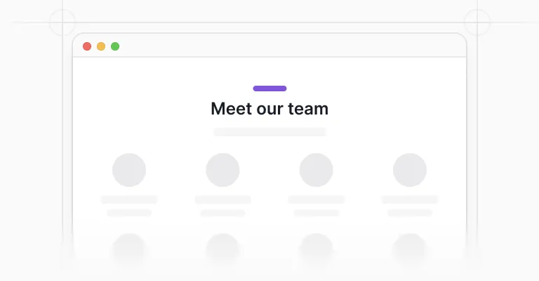 Team pages